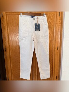 Democracy Ab Solution Pants Womens 6 White Corduroy